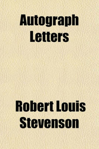 Cover of Autograph Letters