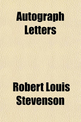 Book cover for Autograph Letters