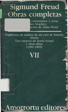 Book cover for Obras Completas - Tomo VII Fragmentos de Analisis de Un Caso de Histeria