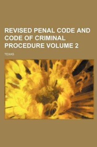 Cover of Revised Penal Code and Code of Criminal Procedure Volume 2