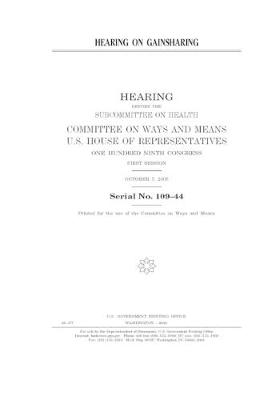 Book cover for Hearing on gainsharing