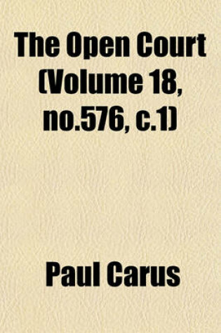 Cover of The Open Court (Volume 18, No.576, C.1)