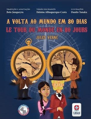 Book cover for Le tour du monde en 80 jours - A volta ao mundo em 80 dias