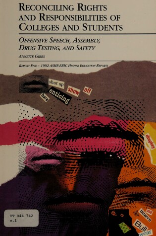 Cover of Reconciling Rights Rprt 5 1992