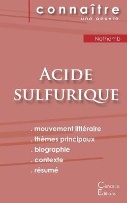 Book cover for Fiche de lecture Acide sulfurique de Nothomb (Analyse litteraire de reference et resume complet)