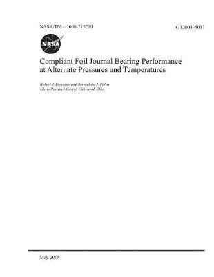 Book cover for Compliant Foil Journal Bearing Performance at Alternate Pressures and Temperatures