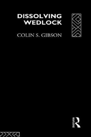 Cover of Dissolving Wedlock