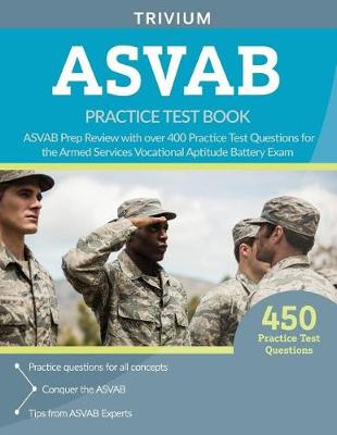Book cover for ASVAB Practice Test Book