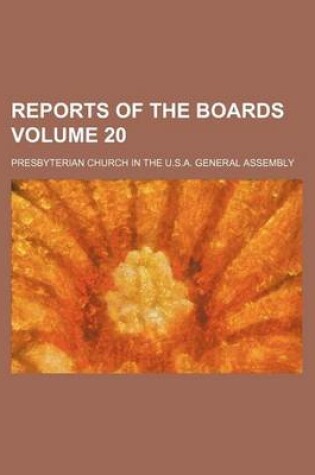 Cover of Reports of the Boards Volume 20