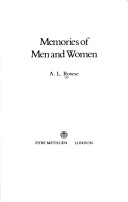 Book cover for Memories of Men and Women