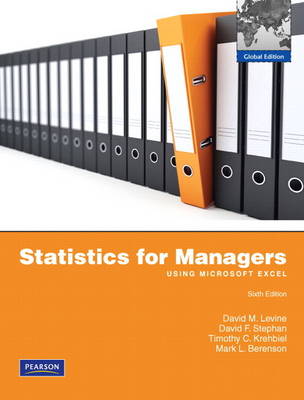 Book cover for Statistics for Managers using MS Excel