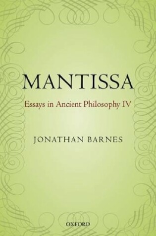 Cover of Mantissa