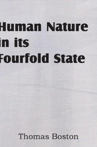 Cover of Human Nature in Its Fourfold State