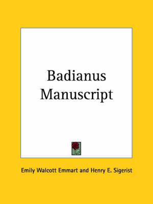 Book cover for Badianus Manuscript (1940)