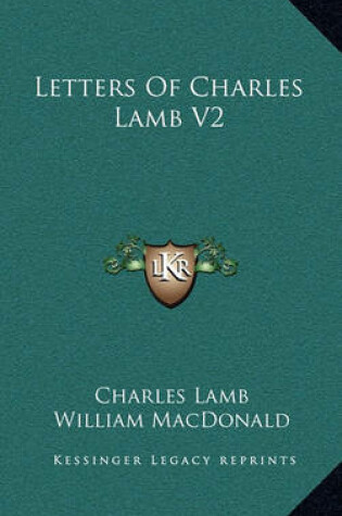 Cover of Letters of Charles Lamb V2