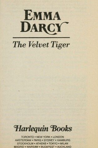 Cover of The Velvet Tiger