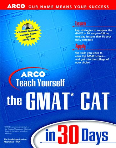 Book cover for Arco Teach Yourself Gmat Cat in 30 Days