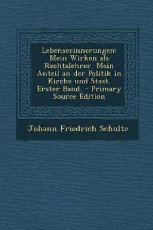 Cover of Lebenserinnerungen