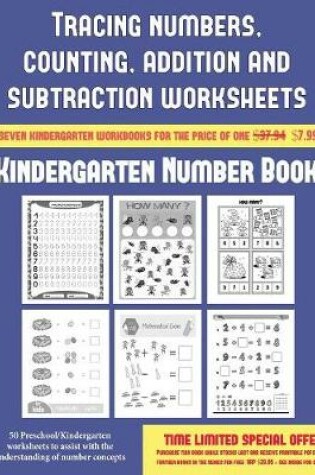 Cover of Kindergarten Number Book (Tracing numbers, counting, addition and subtraction)