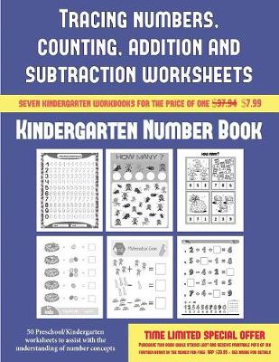 Cover of Kindergarten Number Book (Tracing numbers, counting, addition and subtraction)