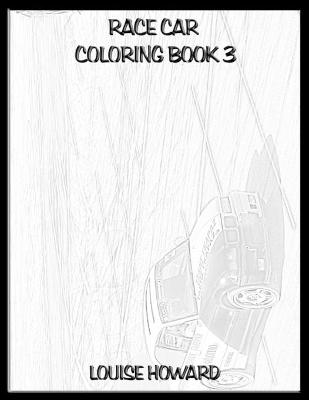 Book cover for Race Car Coloring book 3