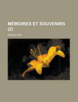 Book cover for Memoires Et Souvenirs (2)