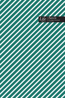 Book cover for Striped Pattern Composition Notebook, Dotted Lines, Wide Ruled Medium Size 6 x 9 Inch (A5), 144 Sheets Olive Cover