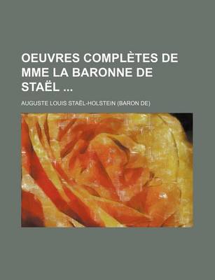 Book cover for Oeuvres Completes de Mme La Baronne de Stael (5)