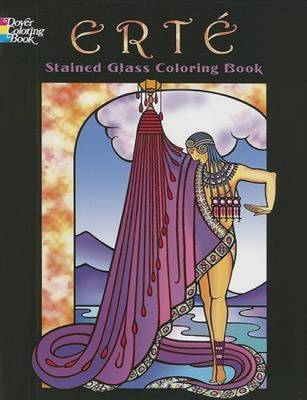 Book cover for Erte Stained Glass Coloring Book