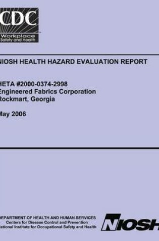 Cover of Niosh Health Hazard Evaluation Report Heta 2000-0374-2998