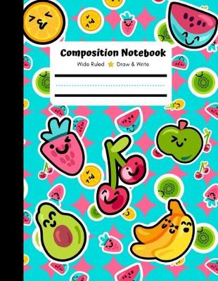 Book cover for Composition Notebook, Wide Ruled, Draw and Write