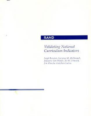 Book cover for Validating National Curriculum Indicators