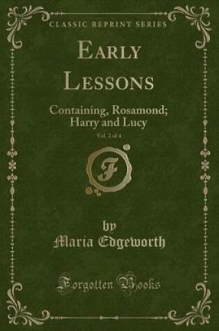 Cover of Early Lessons, Vol. 2 of 4