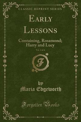 Book cover for Early Lessons, Vol. 2 of 4