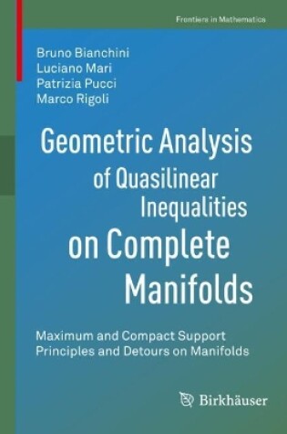 Cover of Geometric Analysis of Quasilinear Inequalities on Complete Manifolds