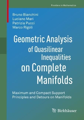 Book cover for Geometric Analysis of Quasilinear Inequalities on Complete Manifolds