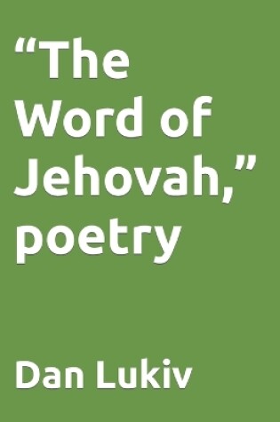 Cover of "The Word of Jehovah," poetry