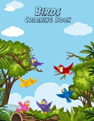 Book cover for Birds Coloring Book