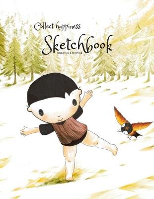 Book cover for Collect happiness sketchbook(Drawing & Writing)( Volume 14)(8.5*11) (100 pages)