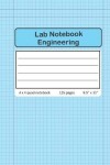 Book cover for Lab Notebook Engineering 4 x 4 Quad Numbered