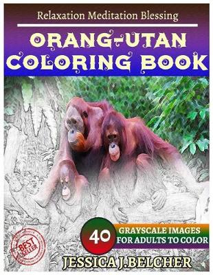 Book cover for ORANG-UTAN Coloring book for Adults Relaxation Meditation Blessing