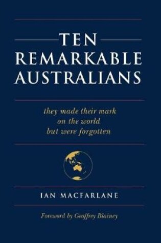 Cover of Ten Remarkable Australians