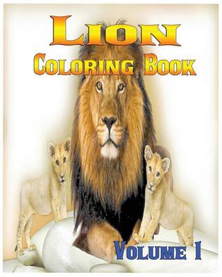 Cover of Lion Coloring Books Vol.1 for Relaxation Meditation Blessing