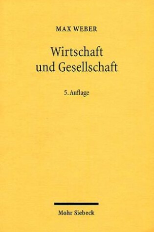 Cover of Wirtschaft und Gesellschaft