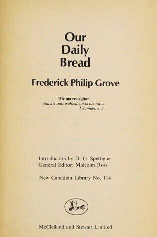 Cover of Our Daily Bread