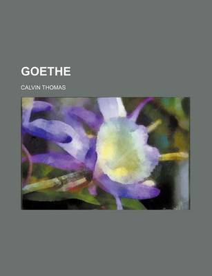 Book cover for Goethe