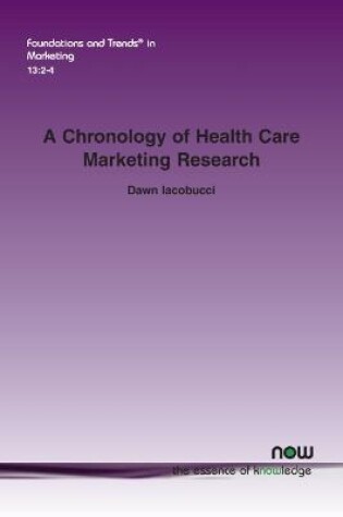 Cover of A Chronology of Health Care Marketing Research