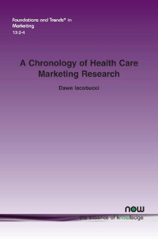 Cover of A Chronology of Health Care Marketing Research