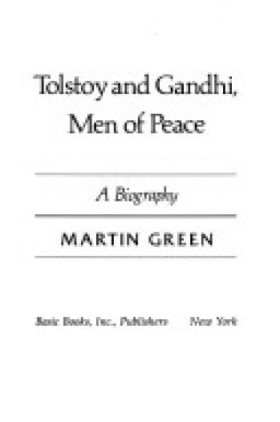 Cover of Tolstoy and Gandhi