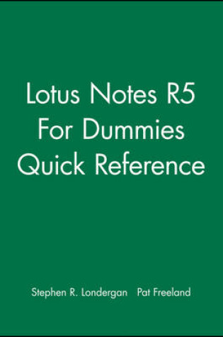 Cover of Lotus Notes R5 For Dummies Quick Reference